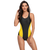 European And American Siamese Plus Size Swimsuit Women's Conservative Student Swimsuit Covering Belly Slimming Triangle - kinko
